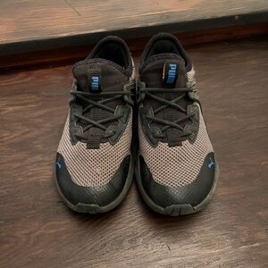 Puma Boys Black and Gray Athletic Shoes